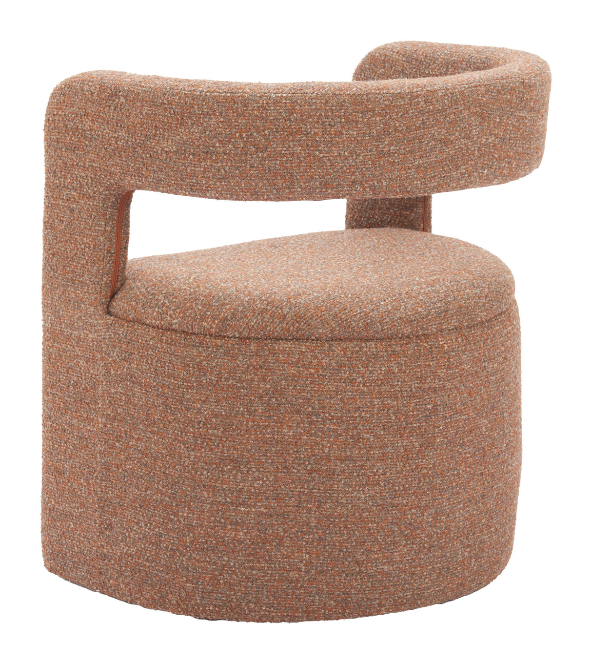 ZUO Atria Accent Chair & Ottoman Tawny Brown