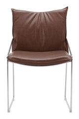 ZUO Pola Dining Chair (Set of 2) Brown