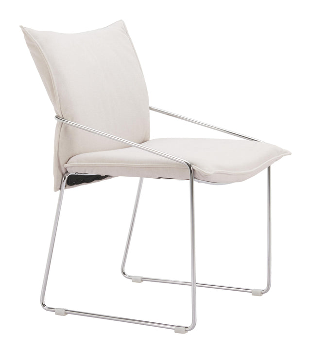 ZUO Pola Dining Chair (Set of 2) White