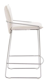ZUO Pola Counter Stool White