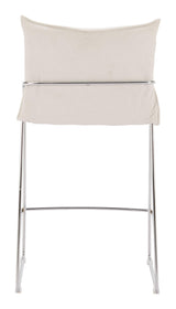 ZUO Pola Counter Stool White