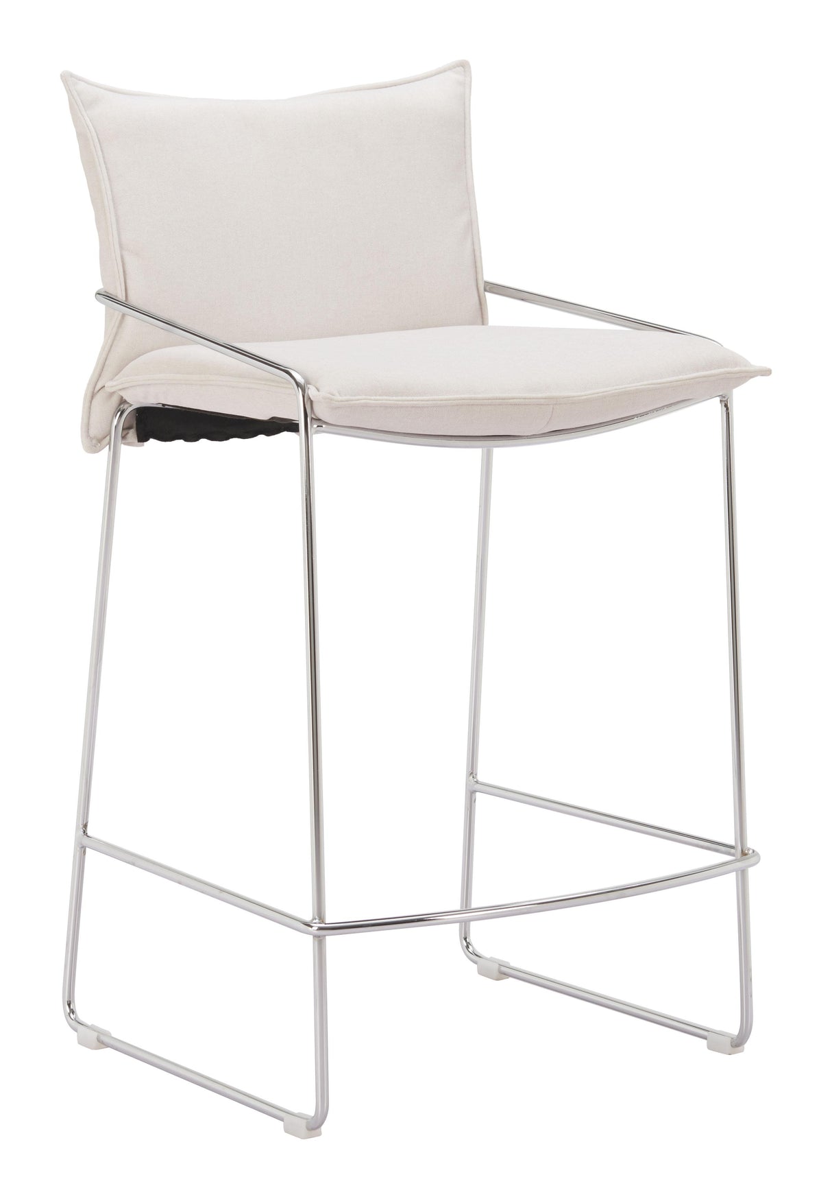 ZUO Pola Counter Stool White