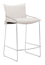 ZUO Pola Counter Stool White