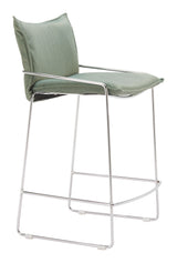 ZUO Pola Counter Stool Green