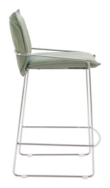 ZUO Pola Counter Stool Green