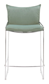 ZUO Pola Counter Stool Green