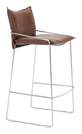 ZUO Pola Barstool Brown