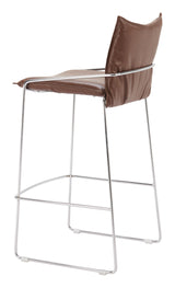 ZUO Pola Barstool Brown