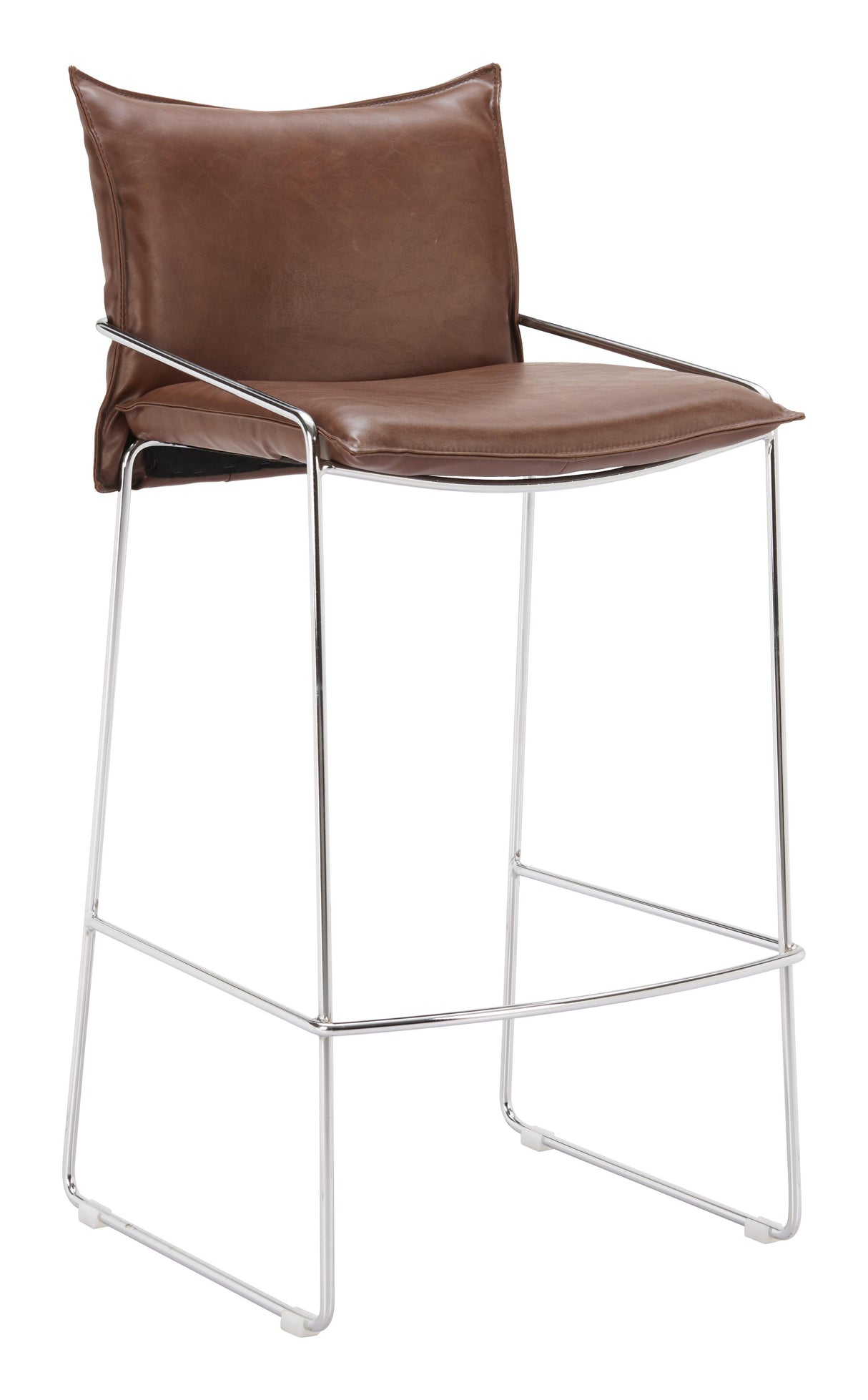 ZUO Pola Barstool Brown