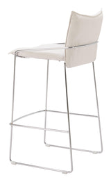 ZUO Pola Barstool White