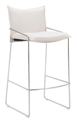 ZUO Pola Barstool White