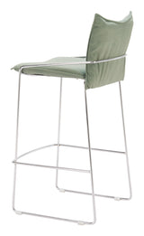 ZUO Pola Barstool Green