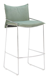 ZUO Pola Barstool Green