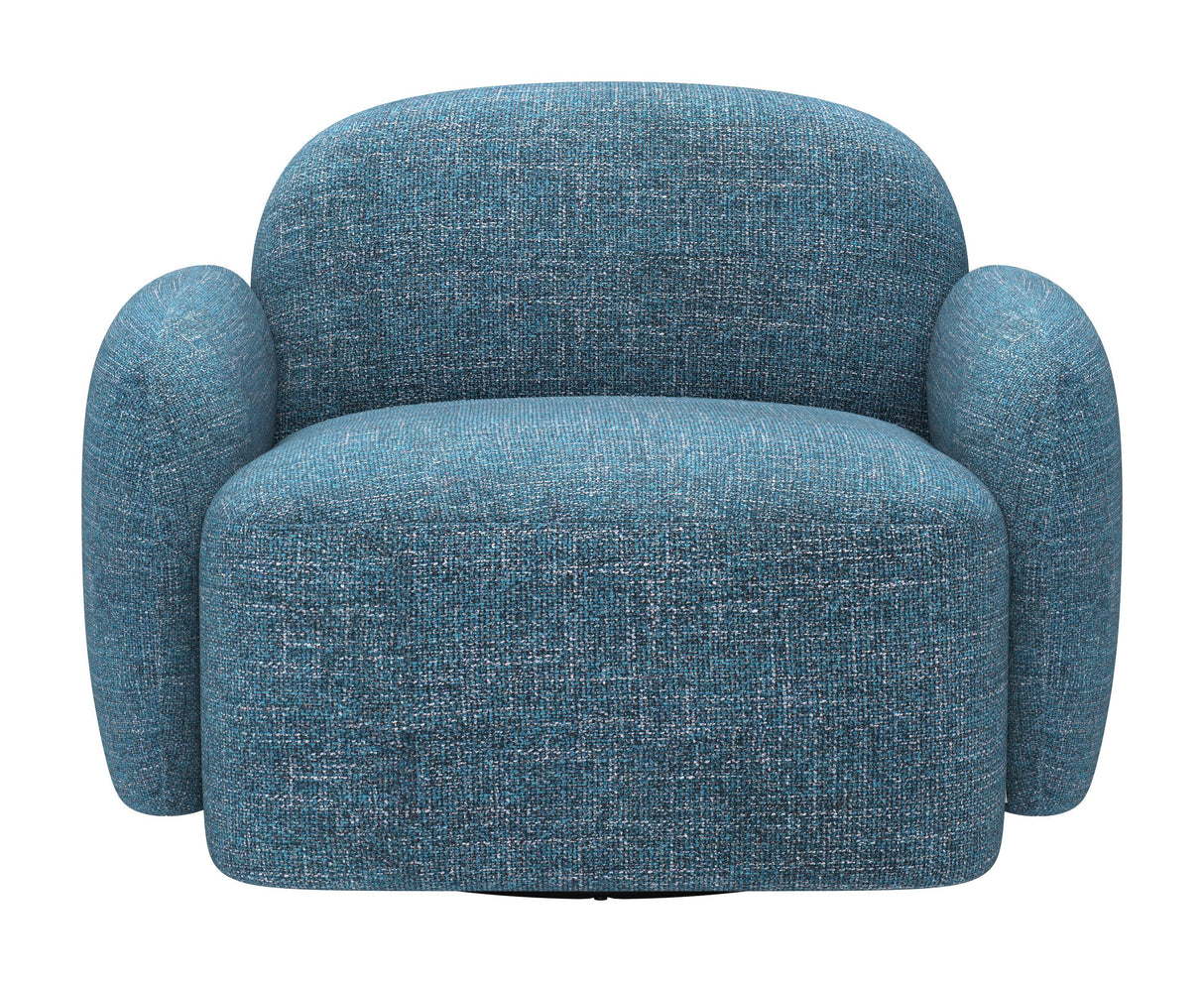 ZUO Cleo Swivel Chair Blue