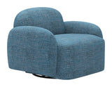 ZUO Cleo Swivel Chair Blue