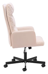 ZUO Sable Office Chair Ivory