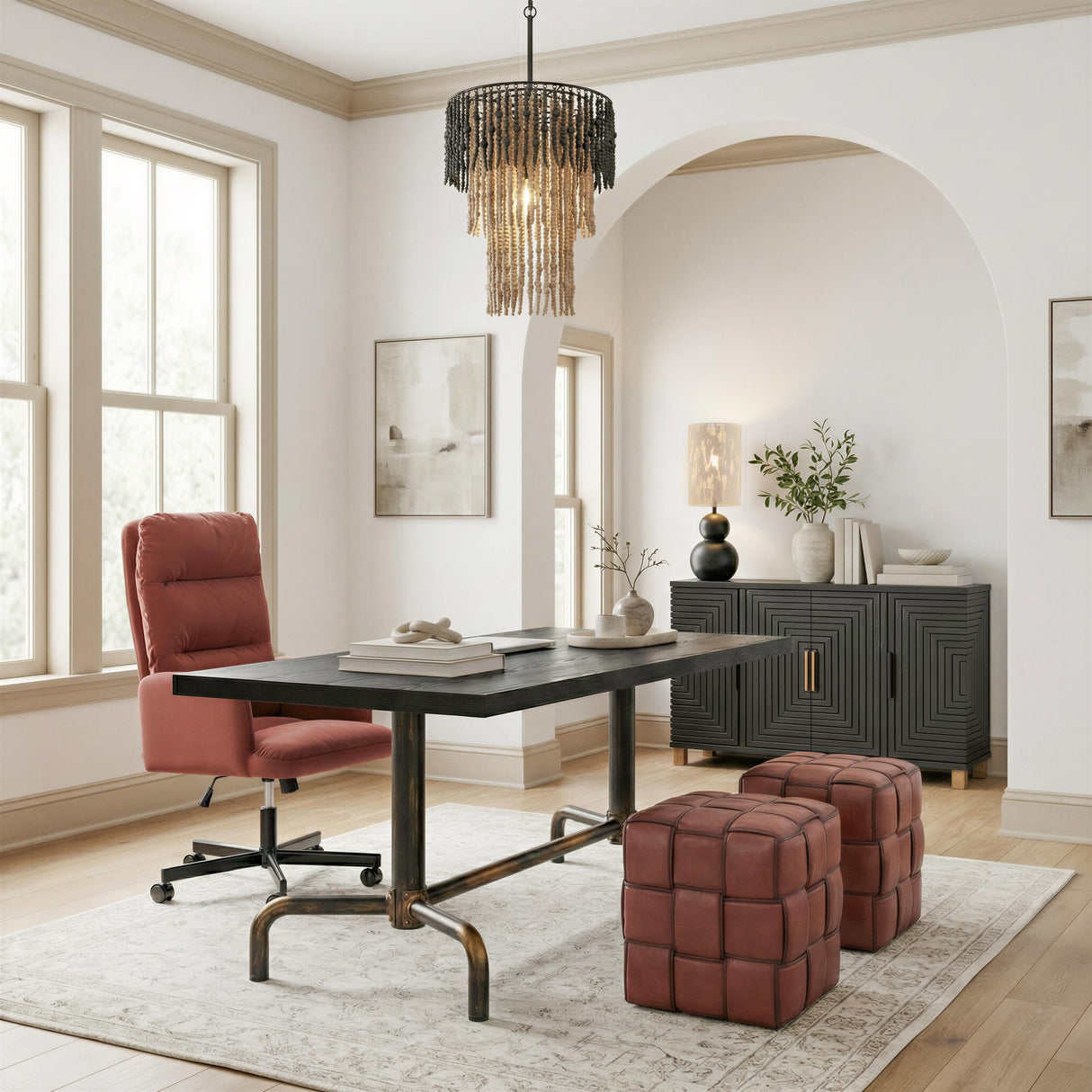 ZUO Sable Office Chair Brown