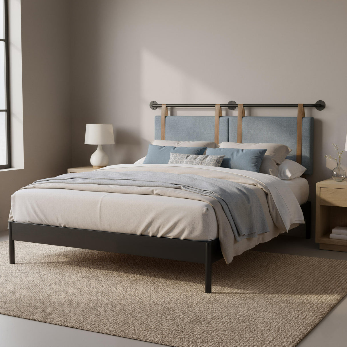 ZUO Zeva Floating Queen Headboard Gray