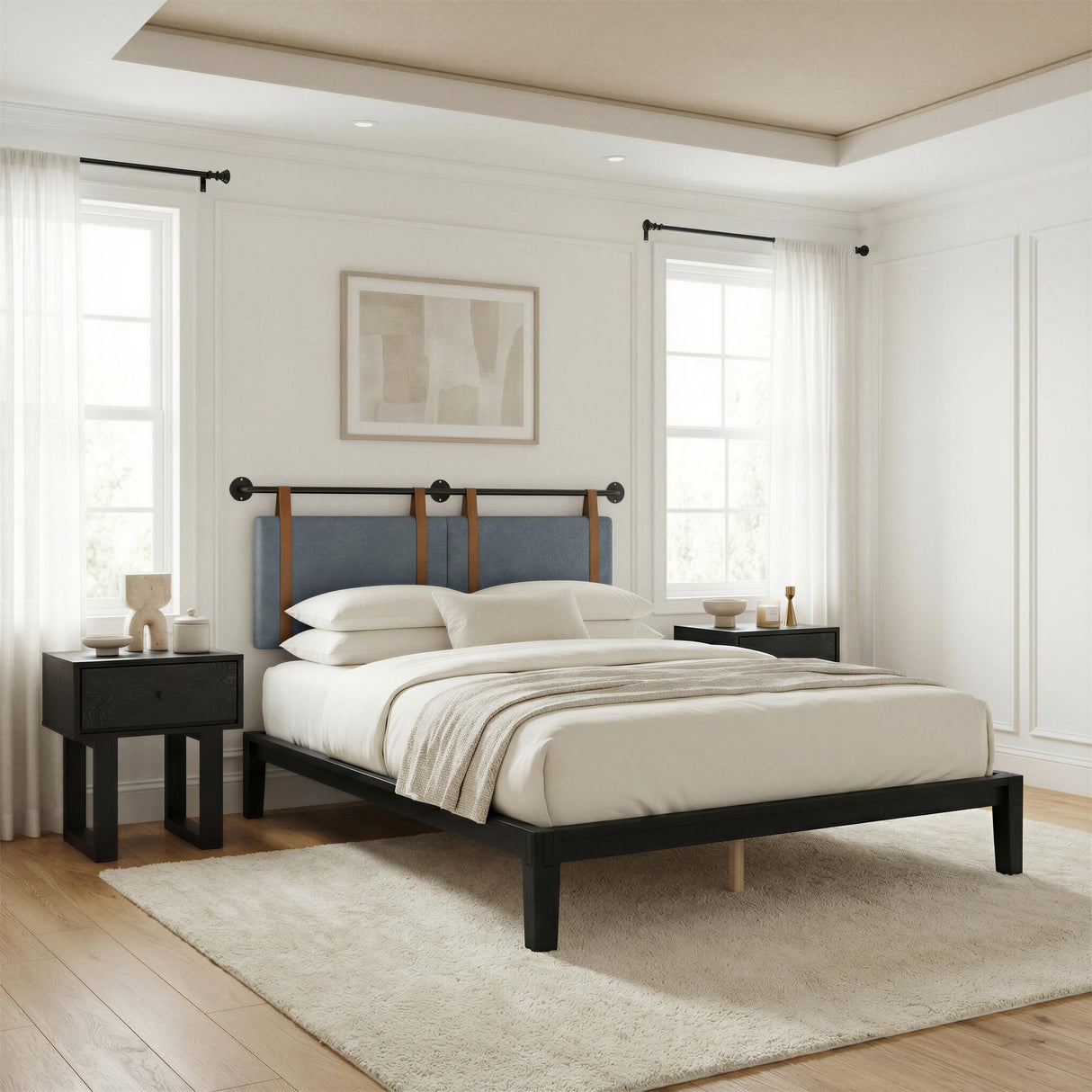 ZUO Zeva Floating Queen Headboard Gray
