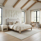 ZUO Luum Queen Platform Bed Frame Natural