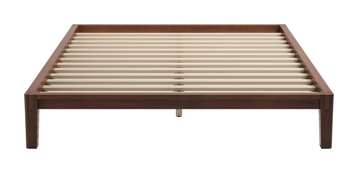 ZUO Luum Queen Platform Bed Frame Walnut