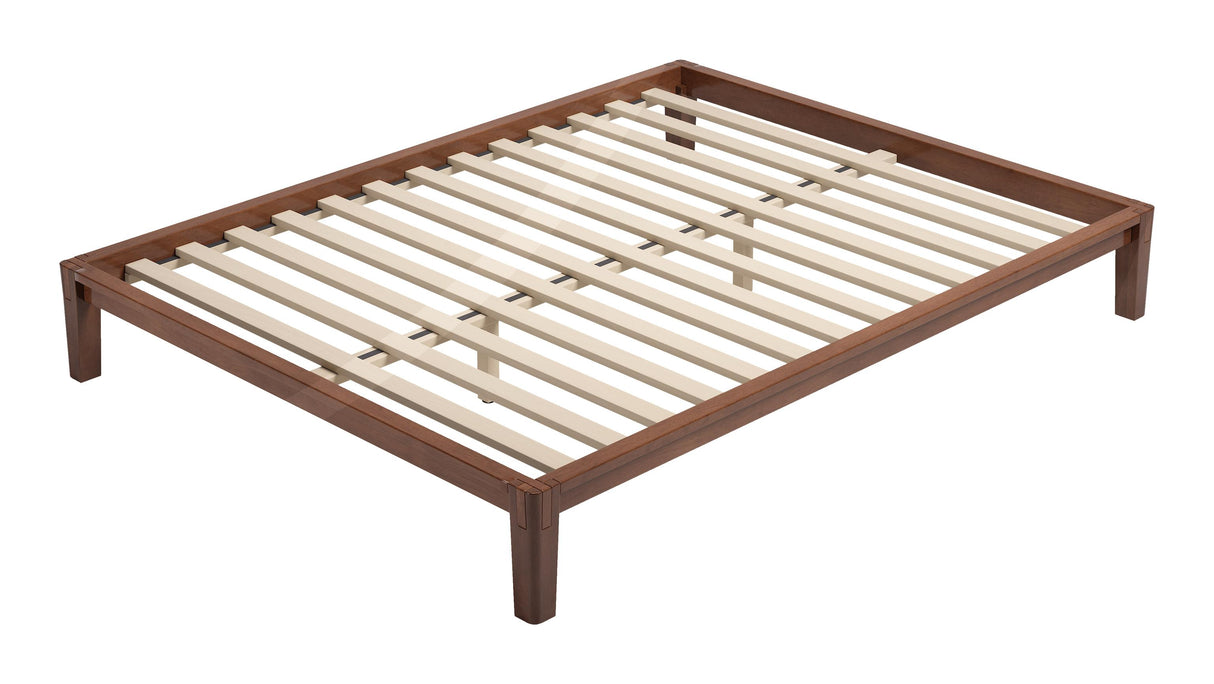 ZUO Luum Queen Platform Bed Frame Walnut