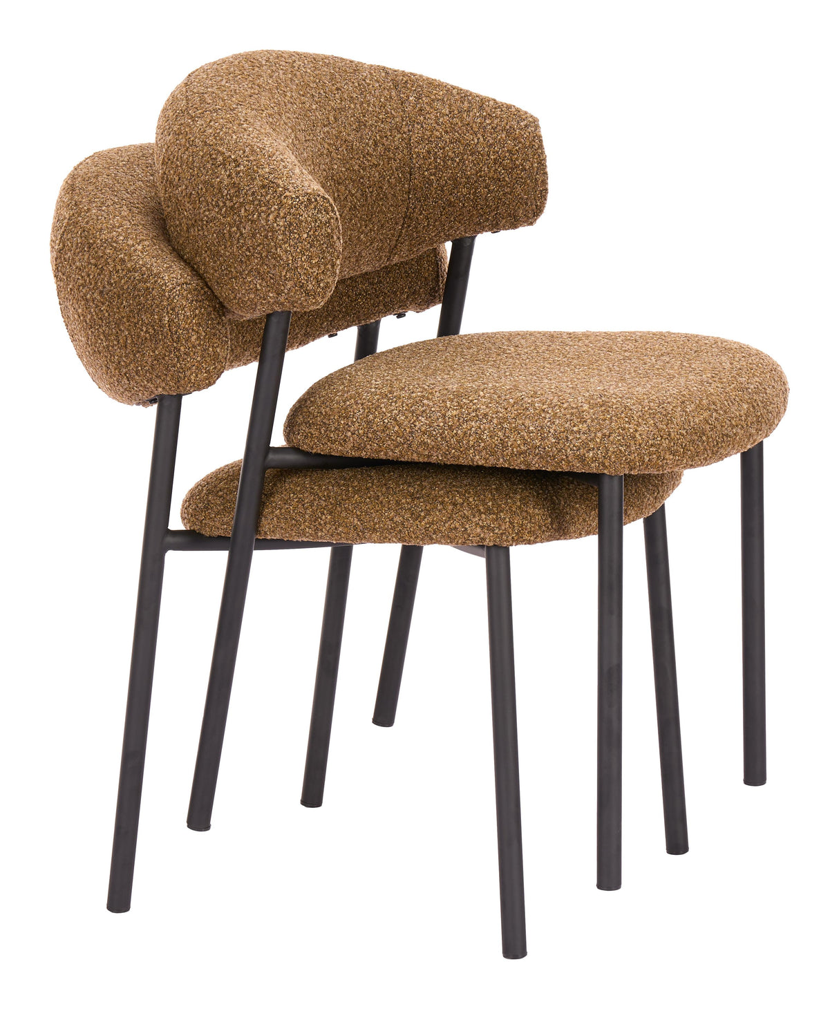 ZUO Seville Dining Chair (Set of 2) Brown Cork