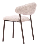 ZUO Seville Dining Chair (Set of 2) Cloud Beige