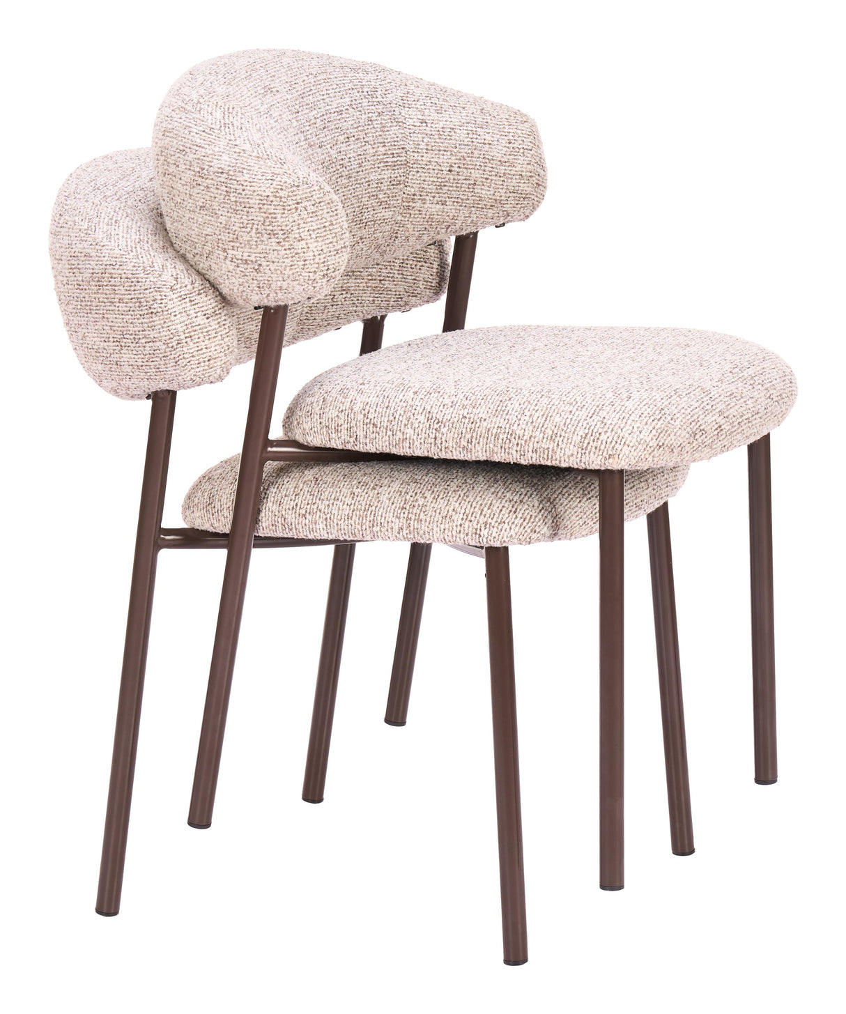 ZUO Seville Dining Chair (Set of 2) Cloud Beige