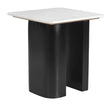 ZUO Fiora Side Table White & Black