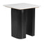 ZUO Fiora Side Table White & Black
