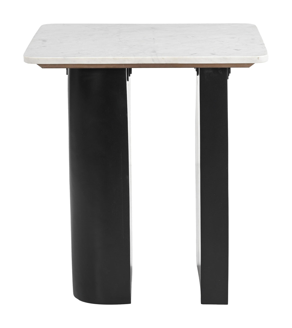 ZUO Fiora Side Table White & Black