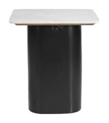 ZUO Fiora Side Table White & Black