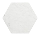 ZUO Bisel Side Table White & Walnut