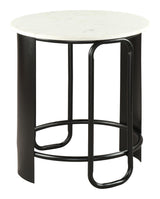 ZUO Obel Side Table White & Black