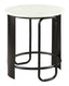 ZUO Obel Side Table White & Black