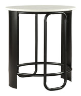 ZUO Obel Side Table White & Black