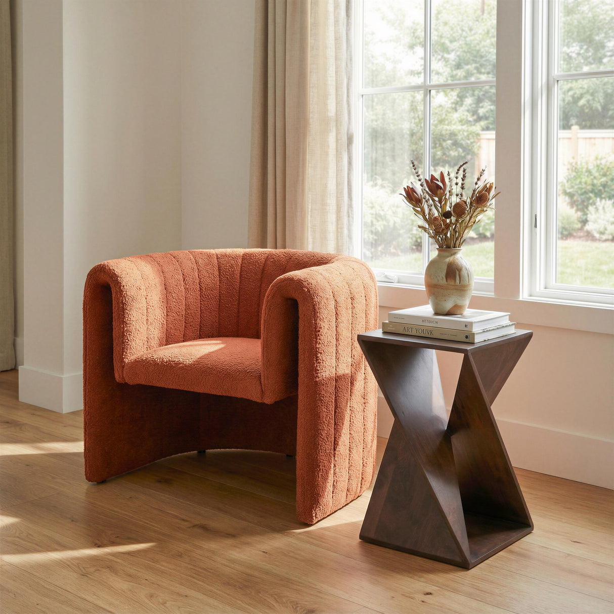 ZUO Alba Accent Table Walnut