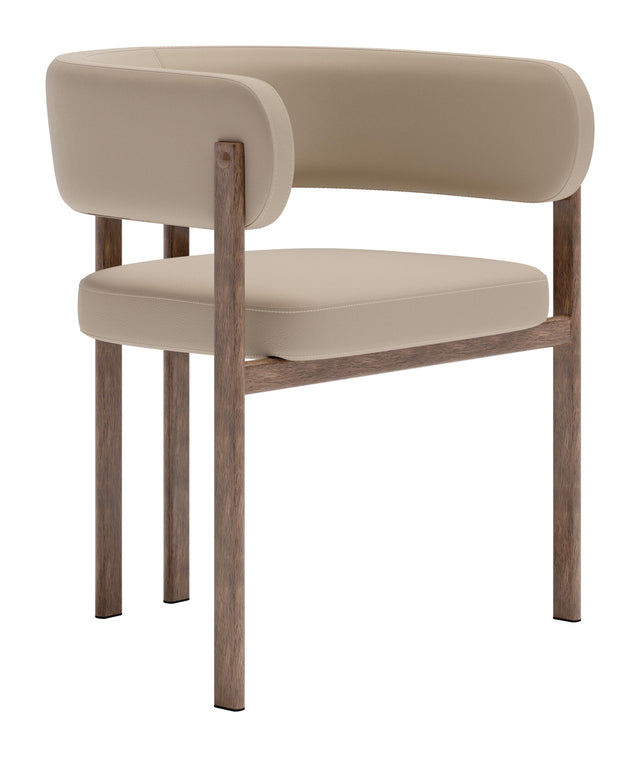 ZUO Ruge Dining Chair (Set of 2) Beige
