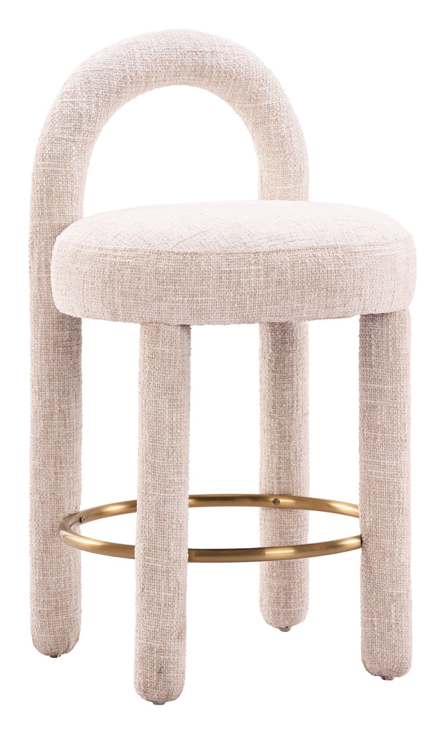 ZUO Curco Counter Stool (Set of 2) Beige