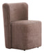 ZUO Bambun Dining Chair with Wheels Taupe