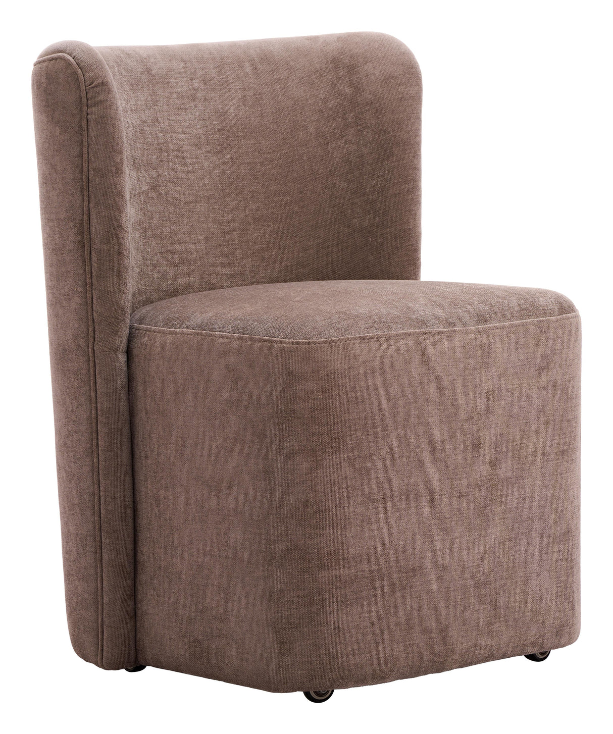 ZUO Bambun Dining Chair with Wheels Taupe