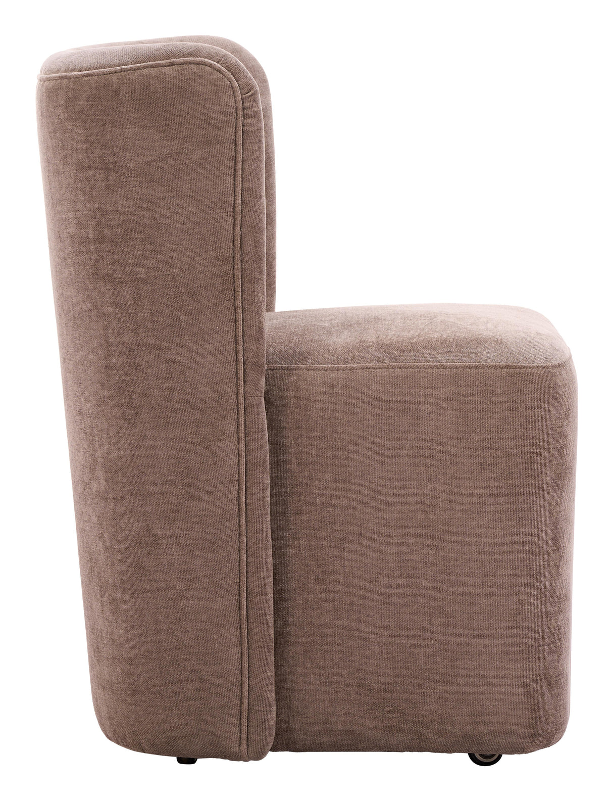 ZUO Bambun Dining Chair with Wheels Taupe