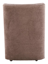 ZUO Bambun Dining Chair with Wheels Taupe