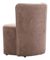 ZUO Bambun Dining Chair with Wheels Taupe