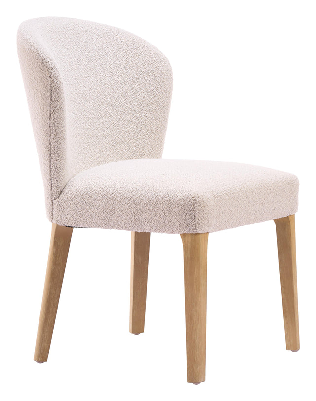 ZUO Mondstein Dining Chair (Set of 2) Ivory