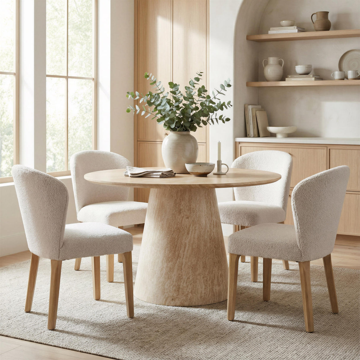 ZUO Mondstein Dining Chair (Set of 2) Ivory