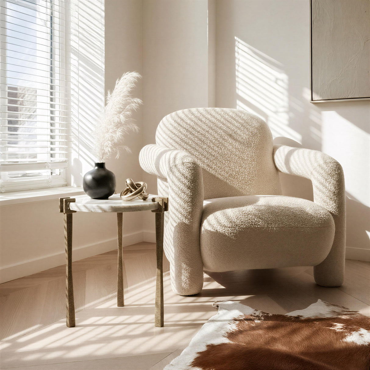 ZUO Selenya Accent Chair Beige
