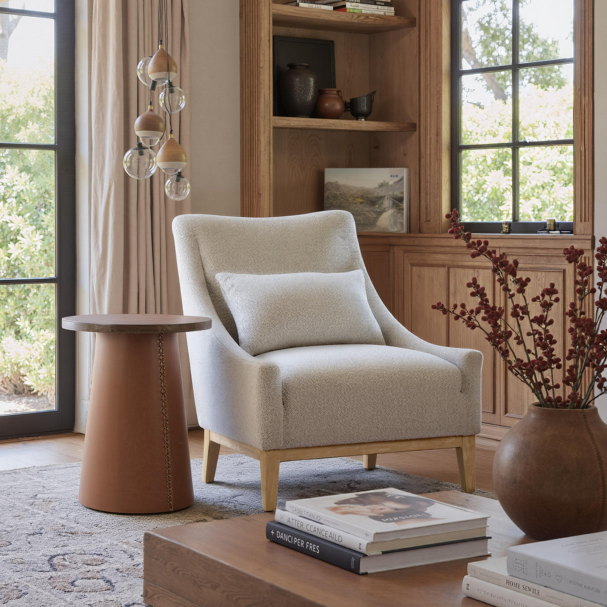 ZUO Velun Accent Chair Ivory