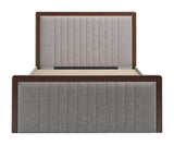 ZUO Somune Queen Bed Gray & Walnut